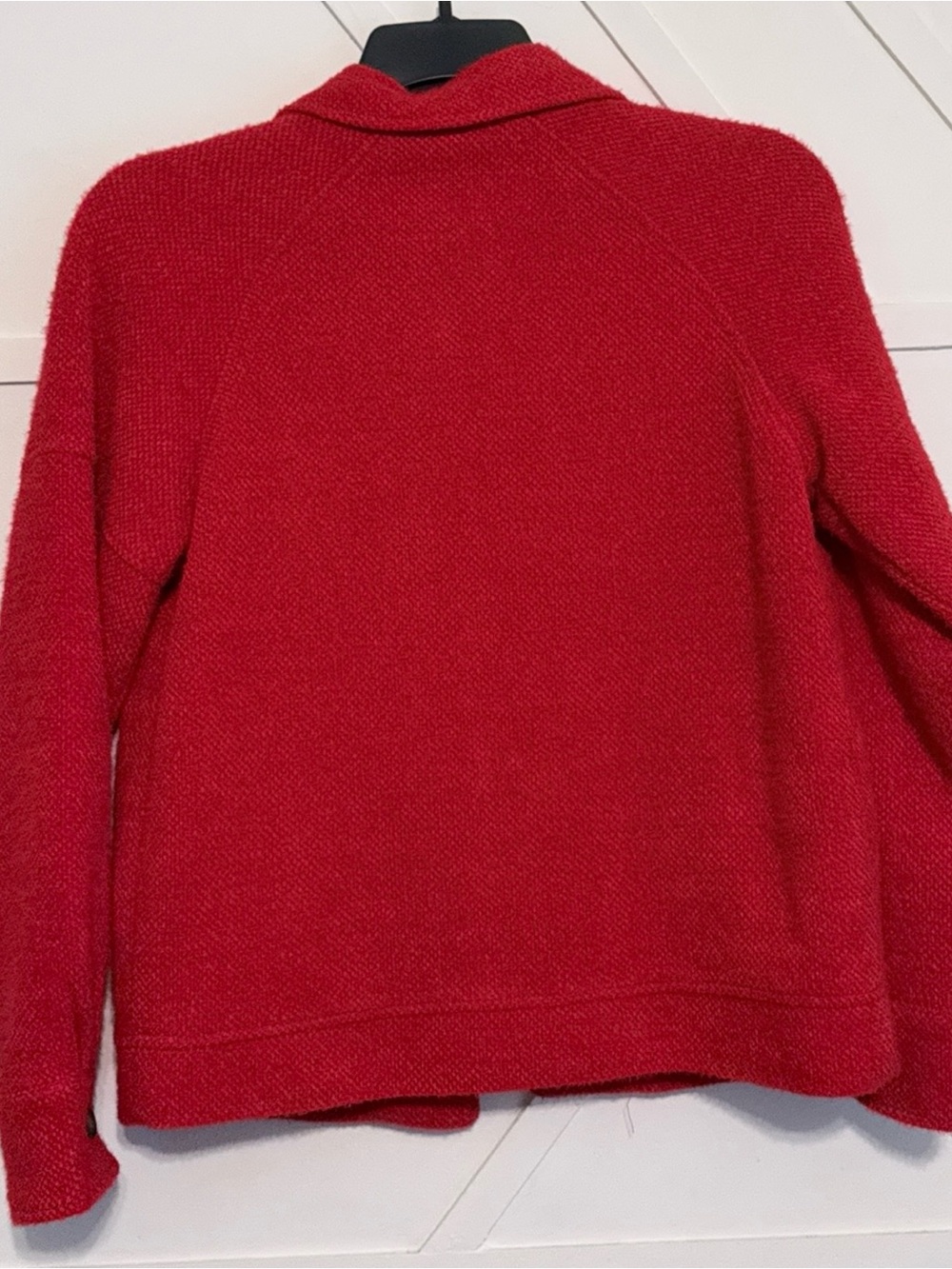 Tribal Red Textured Button-Front Jacket - Picture 5 of 6